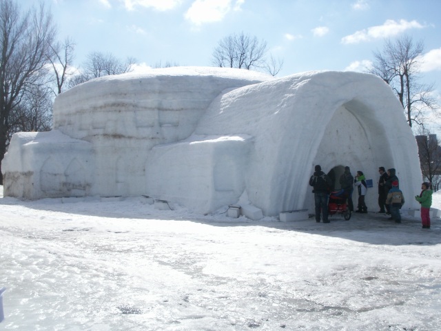 Ice chapel at the Snow Village